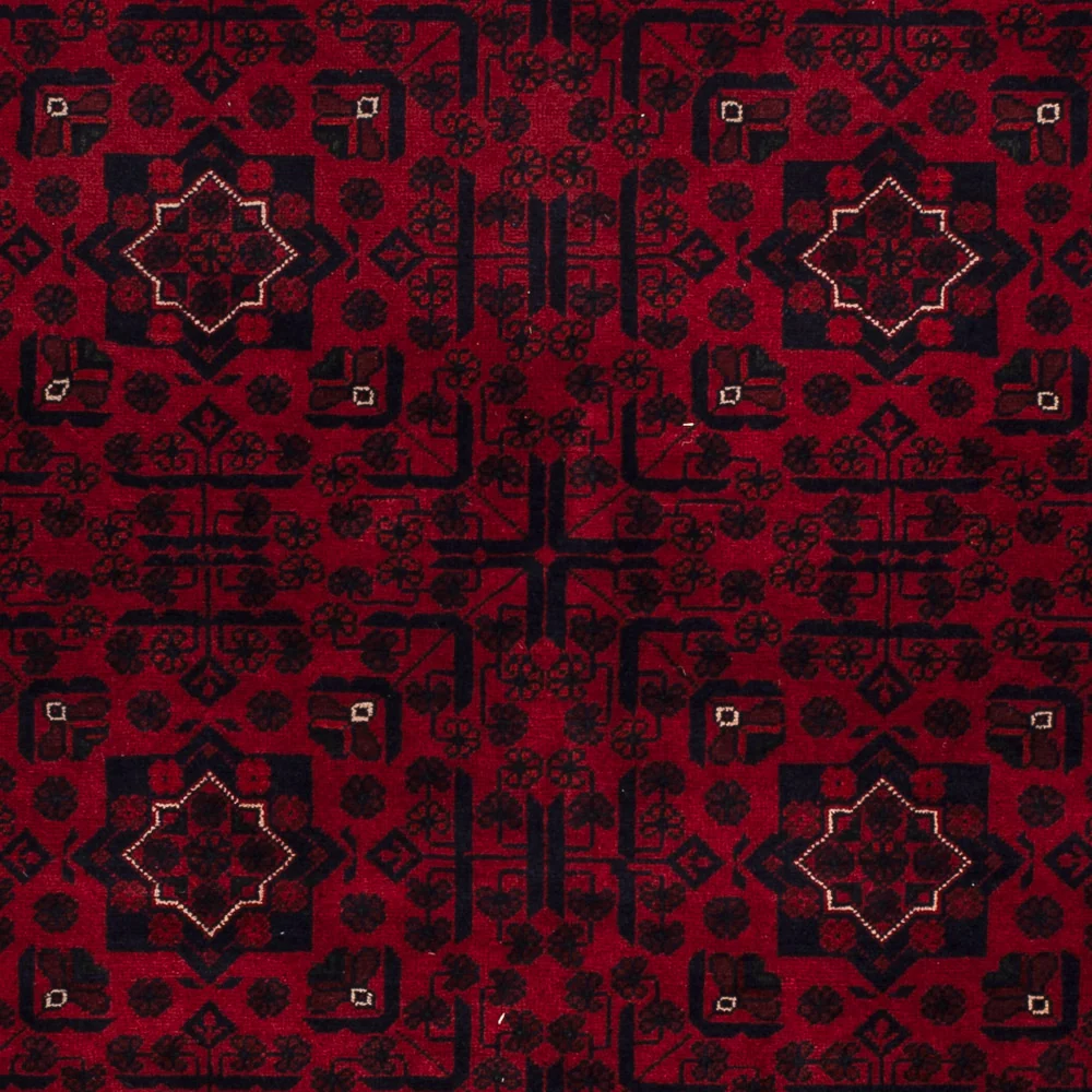 Afghanske tepper - Kunduz - 235 x 164 cm - mørk rød