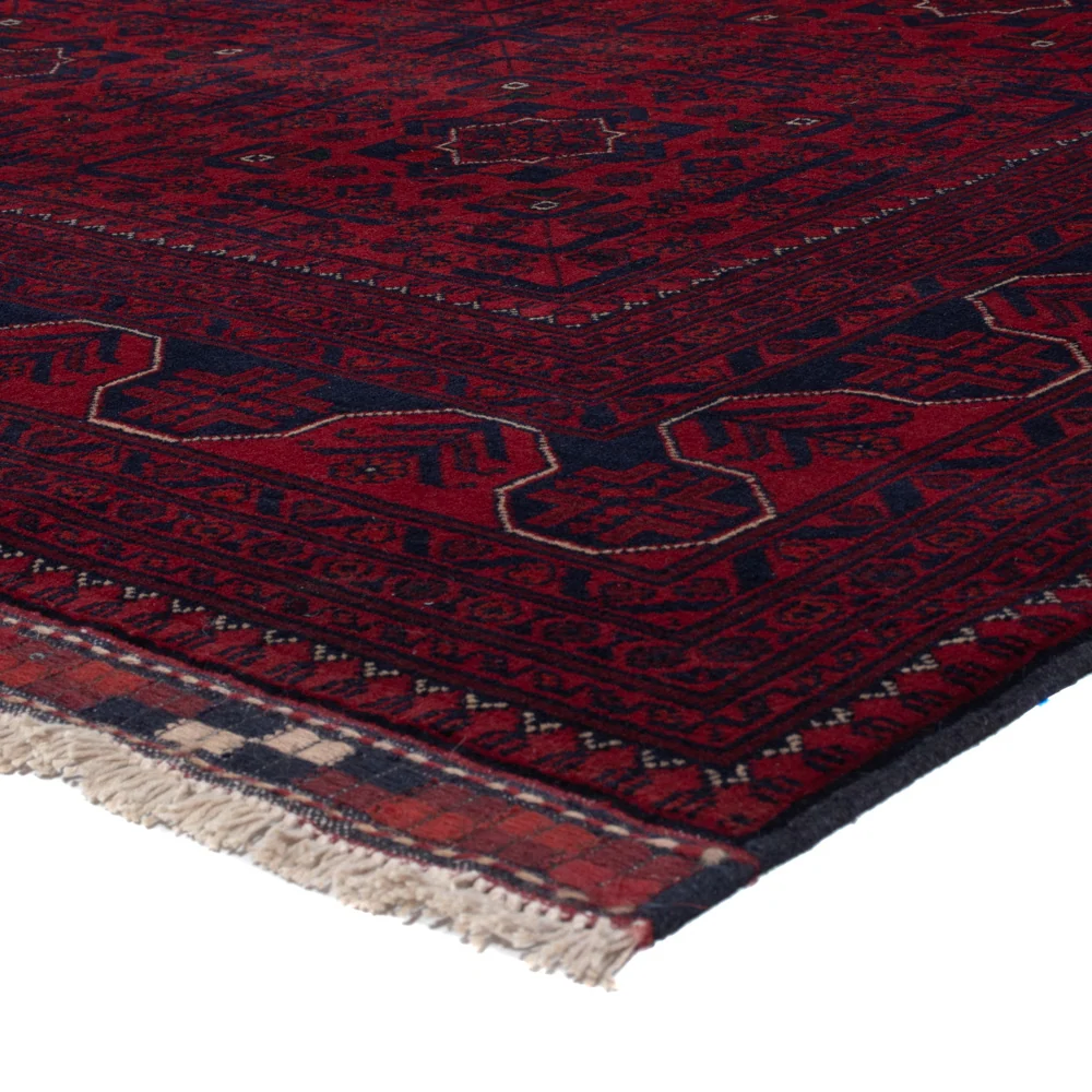 Afghanske tepper - Kunduz - 235 x 164 cm - mørk rød