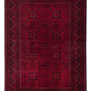 Afghanske tepper - Kunduz - 235 x 167 cm - mørk rød