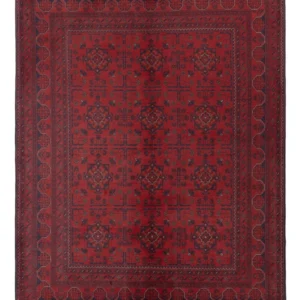 Afghanske tepper - Kunduz - 236 x 166 cm - rød