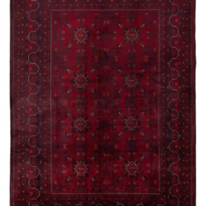 Afghanske tepper - Kunduz - 236 x 167 cm - mørk rød