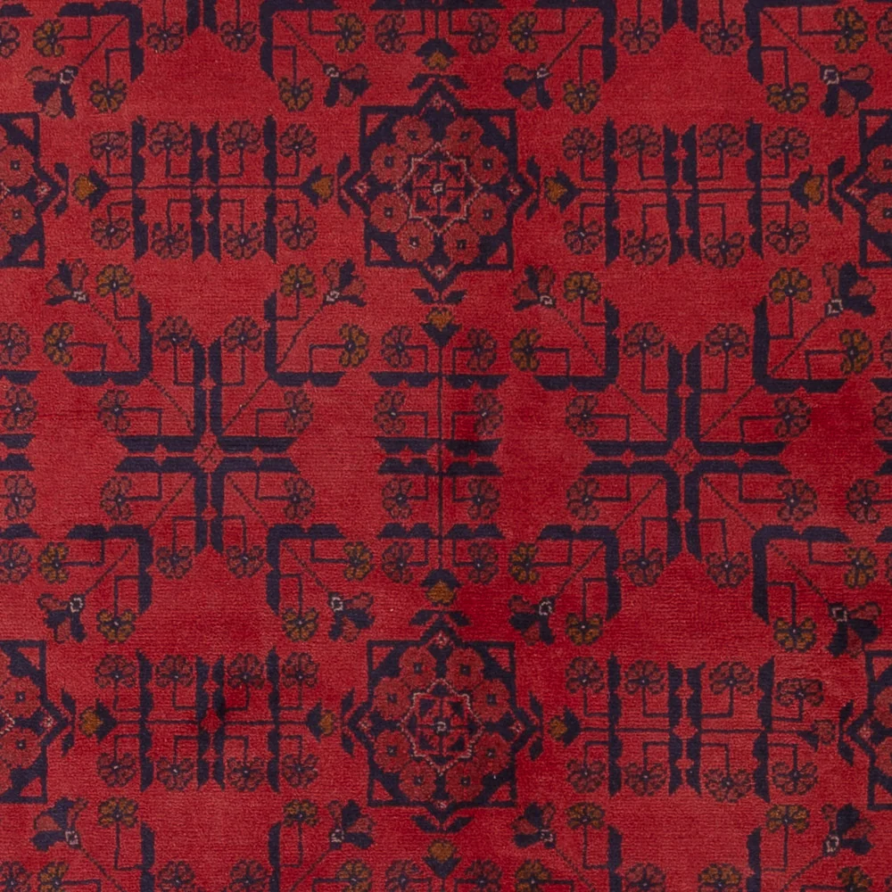 Afghanske tepper - Kunduz - 236 x 175 cm - rød