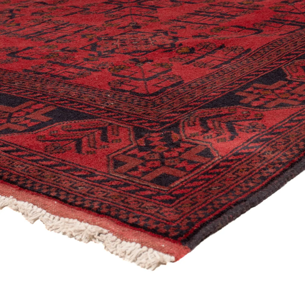 Afghanske tepper - Kunduz - 236 x 175 cm - rød