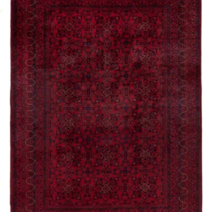 Afghanske tepper - Kunduz - 237 x 175 cm - mørk rød