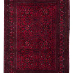 Afghanske tepper - Kunduz - 238 x 168 cm - mørk rød