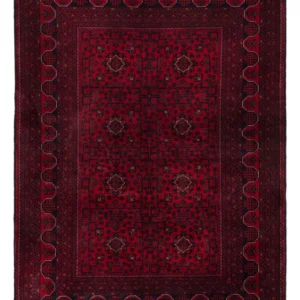 Afghanske tepper - Kunduz - 239 x 170 cm - mørk rød