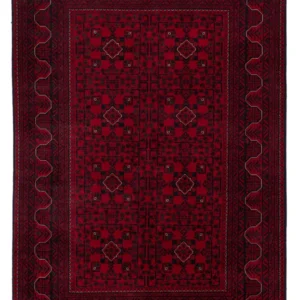 Afghanske tepper - Kunduz - 242 x 161 cm - mørk rød
