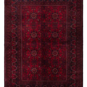 Afghanske tepper - Kunduz - 244 x 170 cm - mørk rød