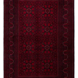 Afghanske tepper - Kunduz - 245 x 162 cm - mørk rød
