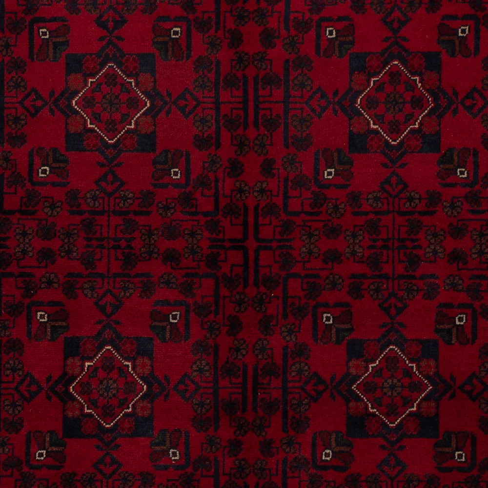 Afghanske tepper - Kunduz - 245 x 162 cm - mørk rød