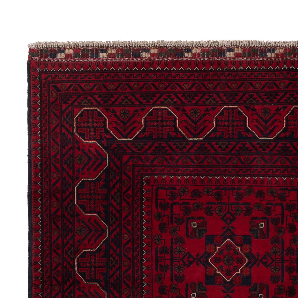 Afghanske tepper - Kunduz - 245 x 162 cm - mørk rød