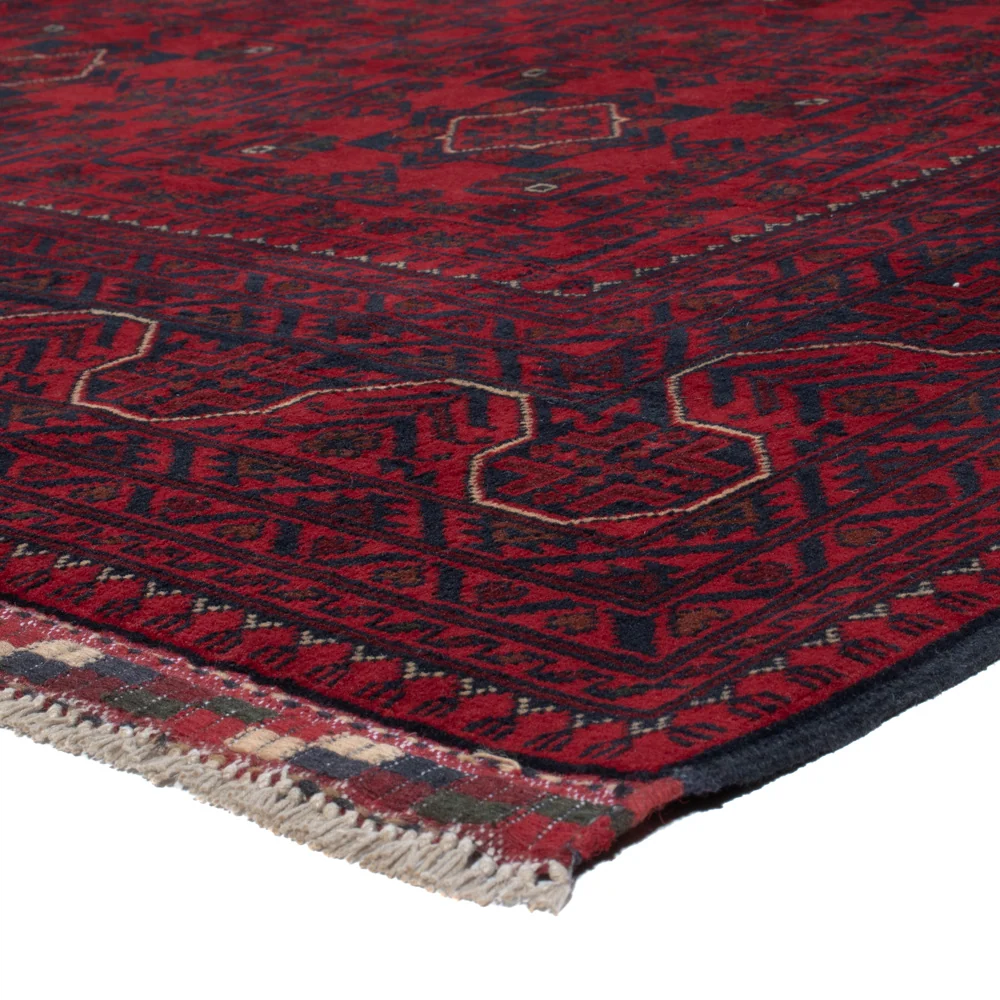 Afghanske tepper - Kunduz - 245 x 162 cm - mørk rød