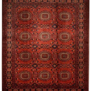 Afghanske tepper - Kunduz - 275 x 216 cm - rød