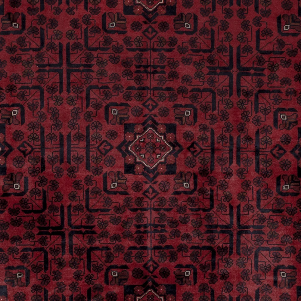 Afghanske tepper - Kunduz - 276 x 199 cm - rød