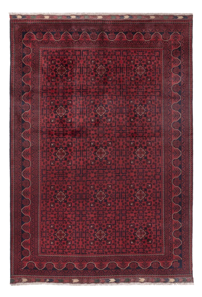 Afghanske tepper - Kunduz - 285 x 197 cm - mørk rød