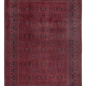 Afghanske tepper - Kunduz - 285 x 199 cm - mørk rød