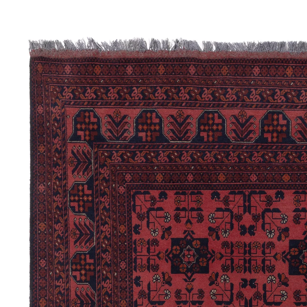 Afghanske tepper - Kunduz - 286 x 201 cm - rød
