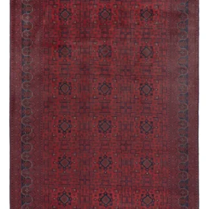 Afghanske tepper - Kunduz - 287 x 200 cm - mørk rød