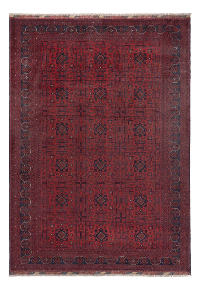 Afghanske tepper - Kunduz - 287 x 200 cm - mørk rød