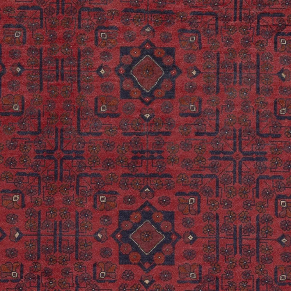 Afghanske tepper - Kunduz - 287 x 200 cm - mørk rød