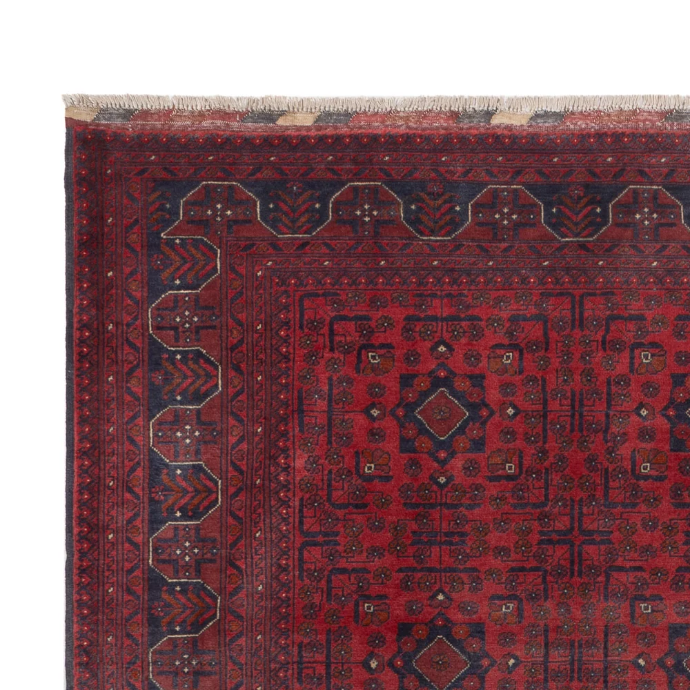 Afghanske tepper - Kunduz - 287 x 200 cm - mørk rød