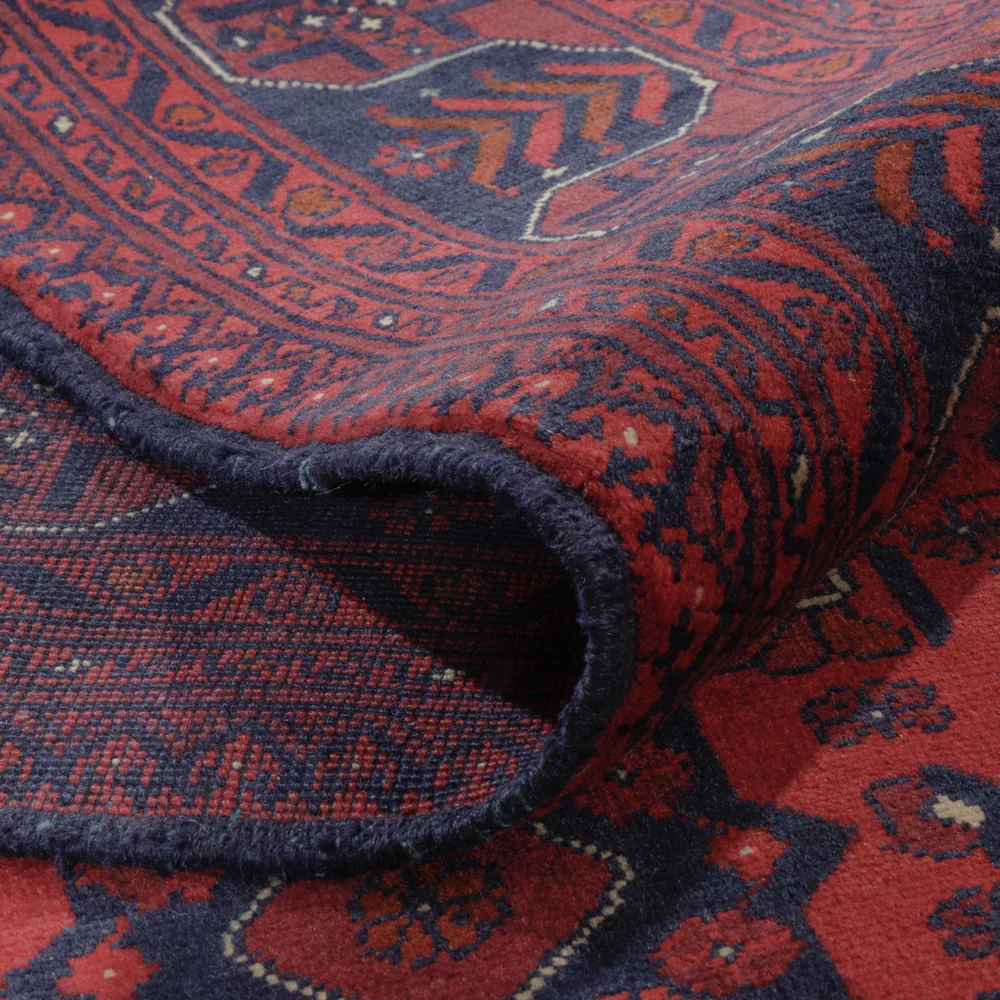 Afghanske tepper - Kunduz - 287 x 200 cm - mørk rød