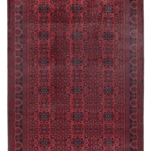 Afghanske tepper - Kunduz - 288 x 197 cm - mørk rød