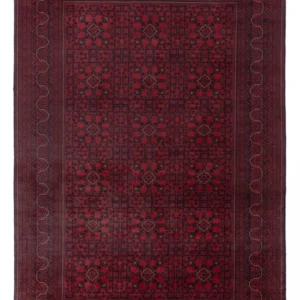 Afghanske tepper - Kunduz - 288 x 198 cm - mørk rød