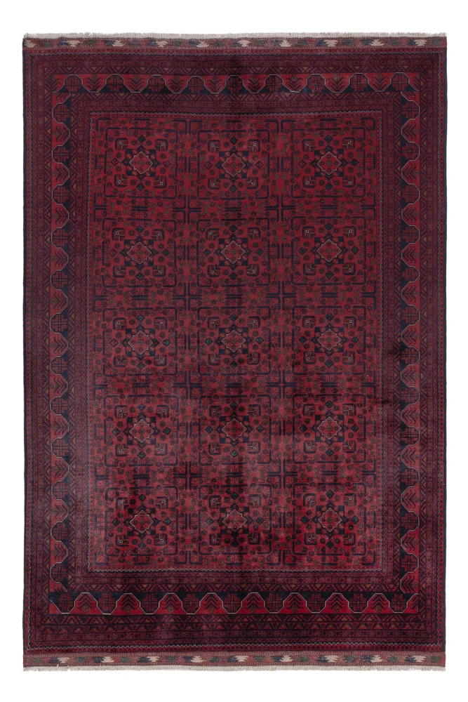 Afghanske tepper - Kunduz - 288 x 198 cm - mørk rød