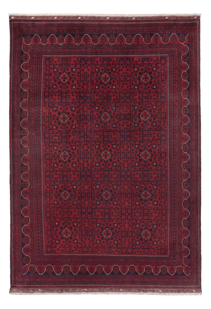 Afghanske tepper - Kunduz - 288 x 204 cm - mørk rød