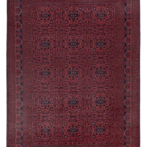 Afghanske tepper - Kunduz - 289 x 195 cm - mørk rød