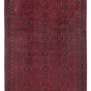 Afghanske tepper - Kunduz - 290 x 195 cm - mørk rød
