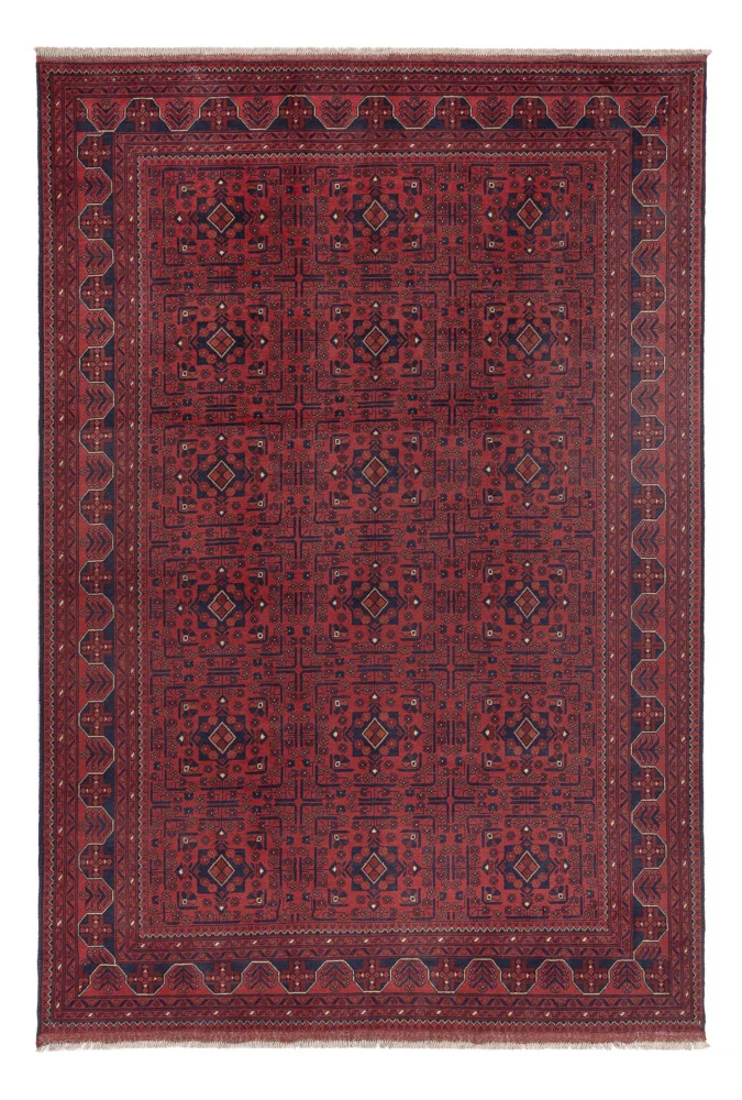 Afghanske tepper - Kunduz - 290 x 196 cm - mørk rød