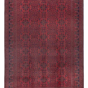 Afghanske tepper - Kunduz - 290 x 197 cm - lys rød