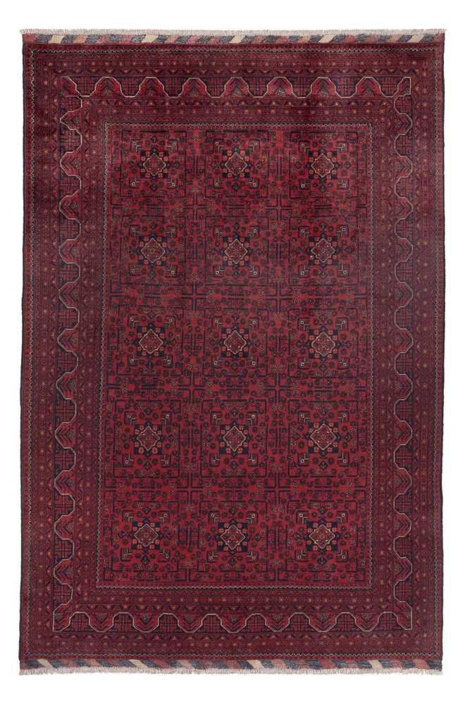 Afghanske tepper - Kunduz - 290 x 199 cm - mørk rød