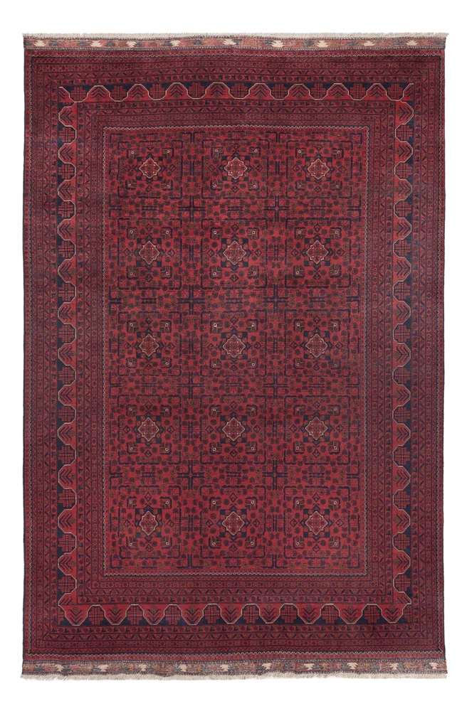 Afghanske tepper - Kunduz - 292 x 198 cm - mørk rød