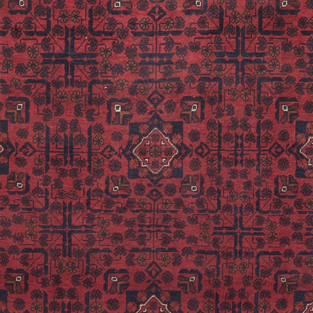 Afghanske tepper - Kunduz - 292 x 198 cm - mørk rød