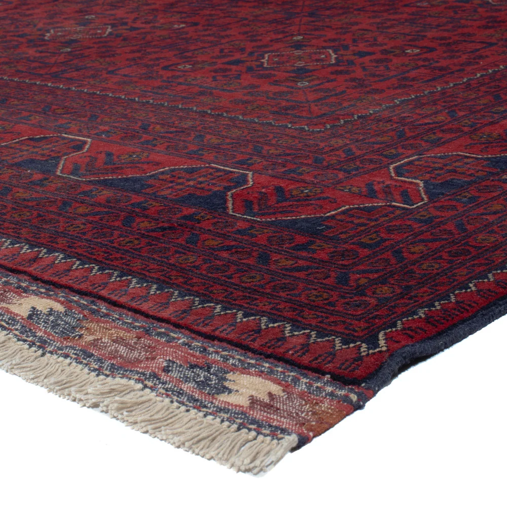 Afghanske tepper - Kunduz - 292 x 198 cm - mørk rød