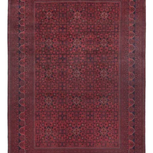 Afghanske tepper - Kunduz - 292 x 198 cm - mørk rød