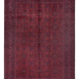 Afghanske tepper - Kunduz - 292 x 200 cm - mørk rød