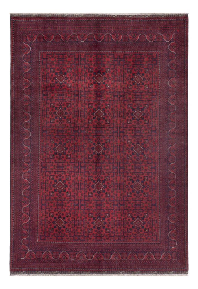 Afghanske tepper - Kunduz - 292 x 200 cm - mørk rød