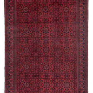 Afghanske tepper - Kunduz - 292 x 203 cm - mørk rød
