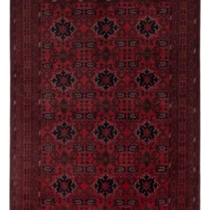 Afghanske tepper - Kunduz - 293 x 199 cm - rød