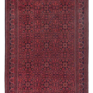 Afghanske tepper - Kunduz - 294 x 197 cm - mørk rød