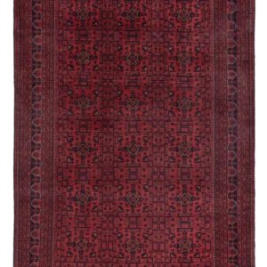 Afghanske tepper - Kunduz - 294 x 197 cm - mørk rød
