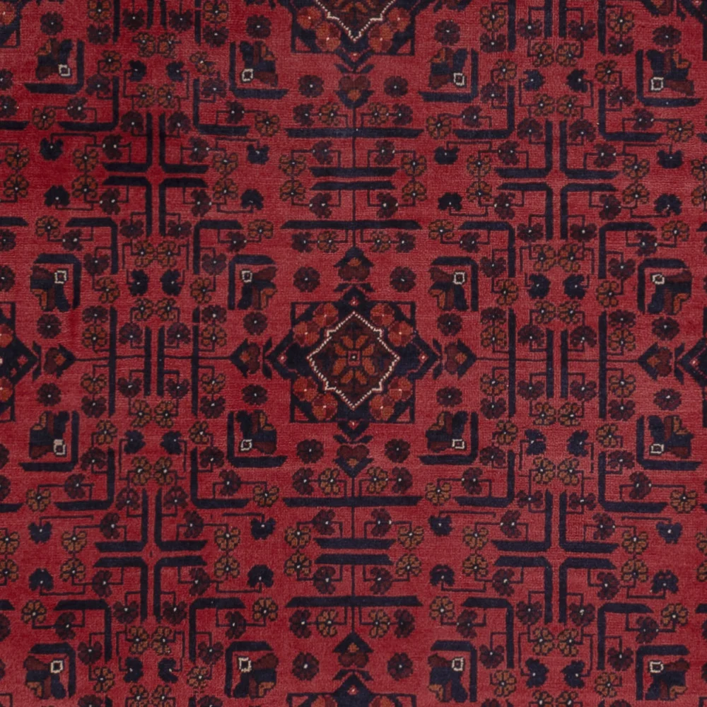 Afghanske tepper - Kunduz - 294 x 197 cm - mørk rød