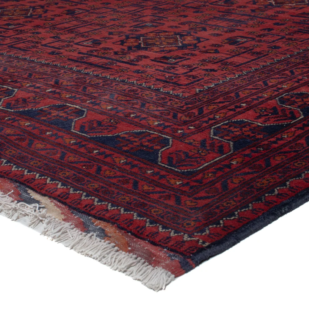 Afghanske tepper - Kunduz - 294 x 197 cm - mørk rød