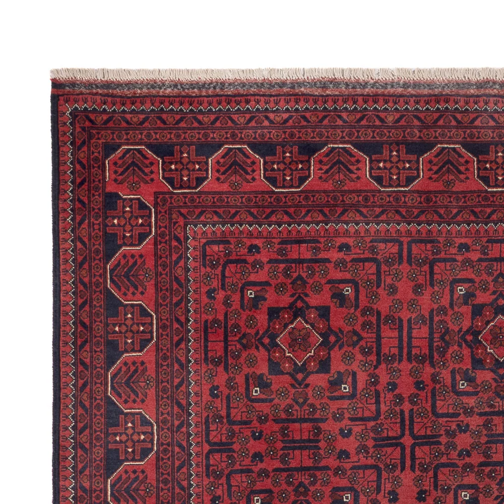 Afghanske tepper - Kunduz - 294 x 197 cm - mørk rød