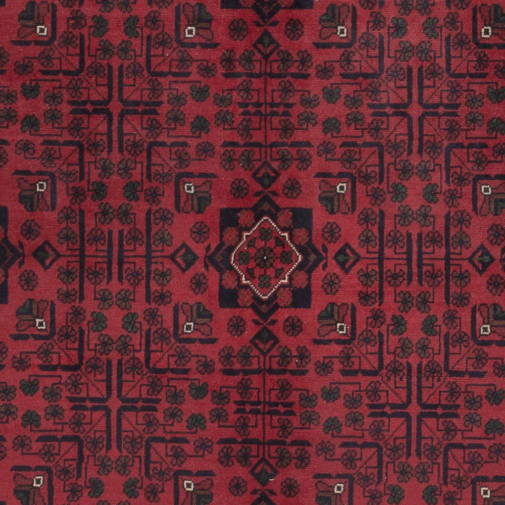 Afghanske tepper - Kunduz - 295 x 198 cm - mørk rød
