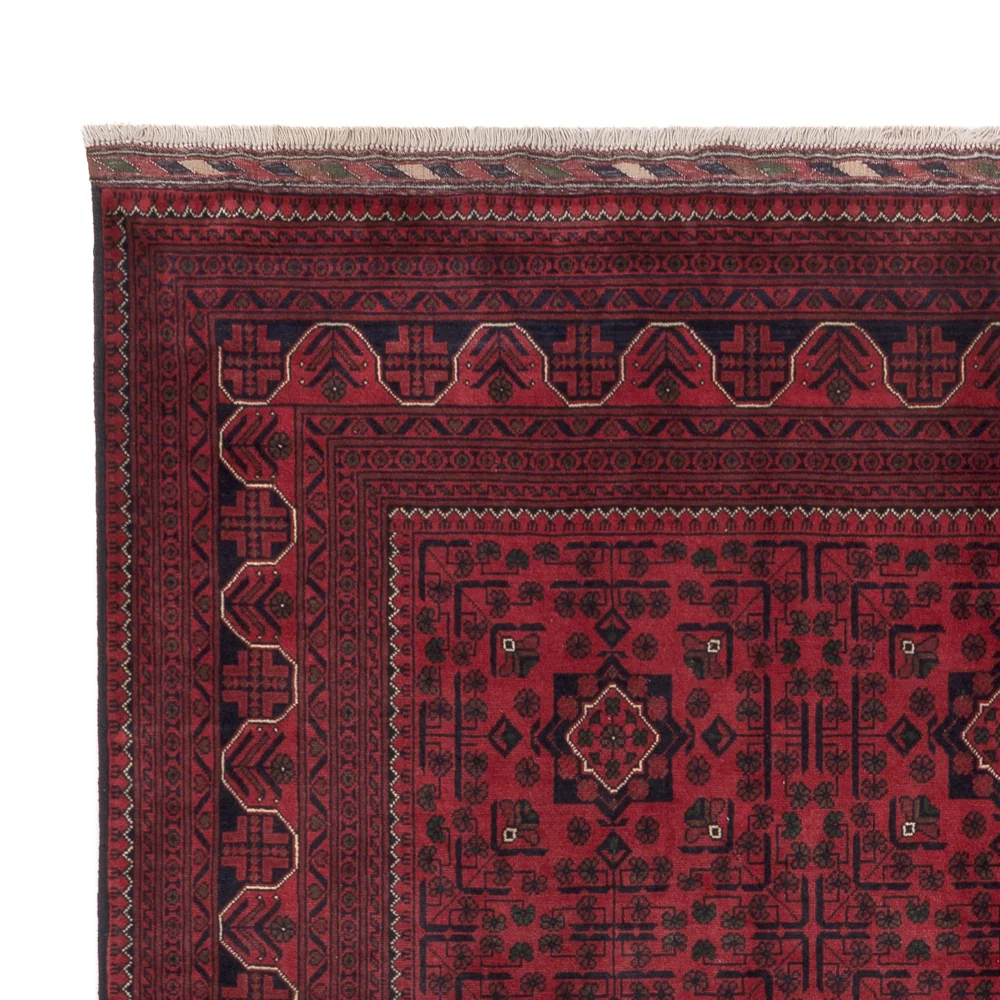Afghanske tepper - Kunduz - 295 x 198 cm - mørk rød